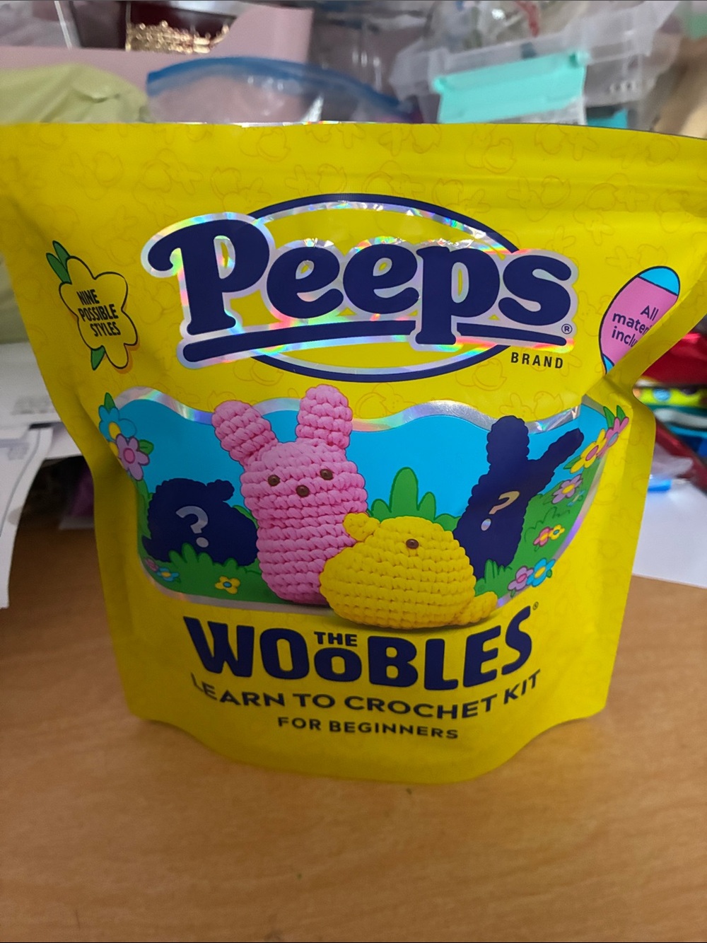 Woobles peeps crochet kit sold out online